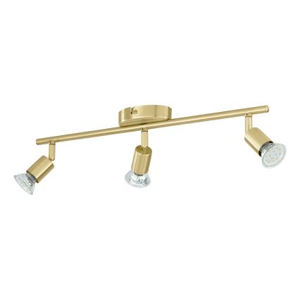 Eglo - LED-Strahler 3xGU10/2,8W/230V 3000K golden