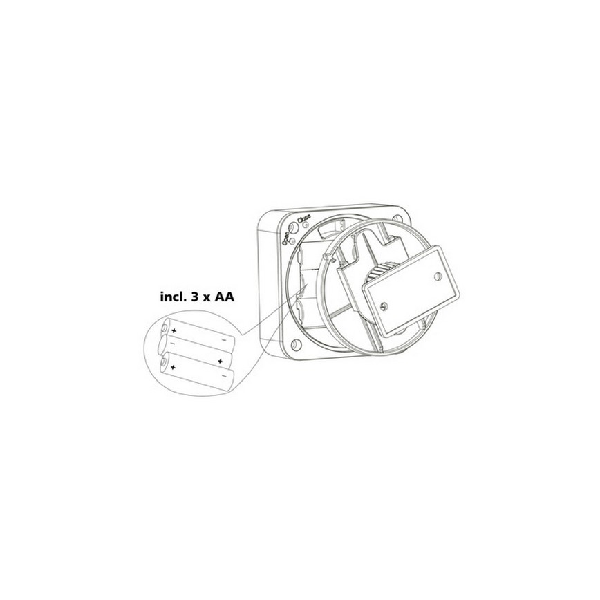 Eglo 33236 - Outdoor-Bewegungssensor CONNECT SENSOR 3xAA 12 m weiß IP44