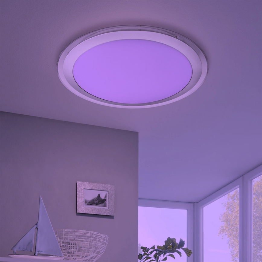 Eglo 33255 - dimmbare LED-RGBW-Deckenleuchte COMPETA-C LED/17W/230V 2700-6500K Ø 43 cm