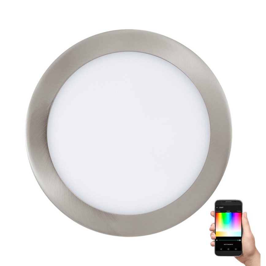 Eglo 33317 - LED RGBW dimmbares Einbau-Downlight FUEVA-C LED/15,6W/230V 2700-6500K Ø 22,5 cm