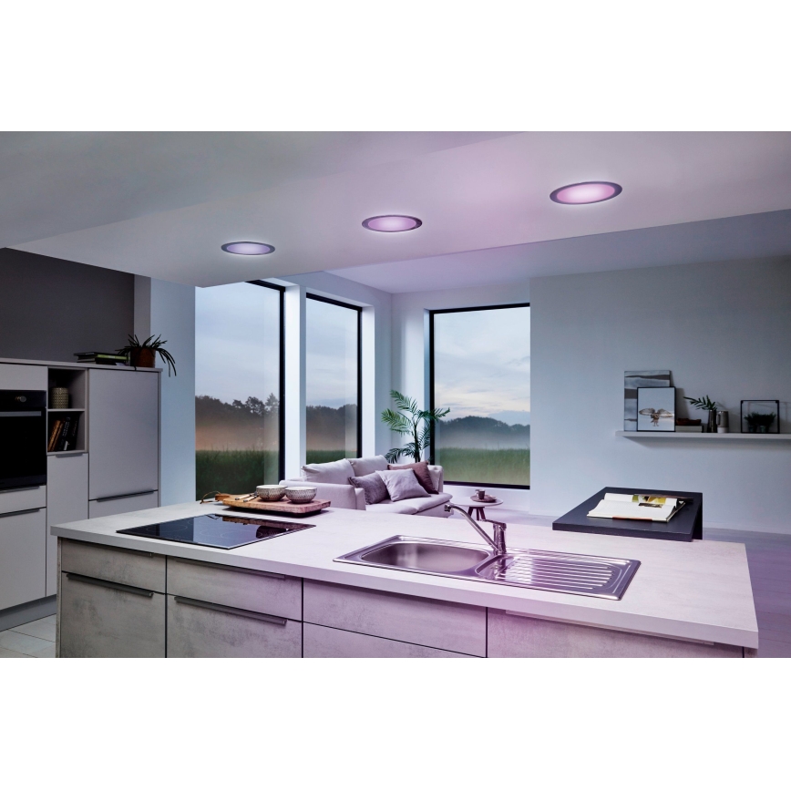 Eglo 33317 - LED RGBW dimmbares Einbau-Downlight FUEVA-C LED/15,6W/230V 2700-6500K Ø 22,5 cm