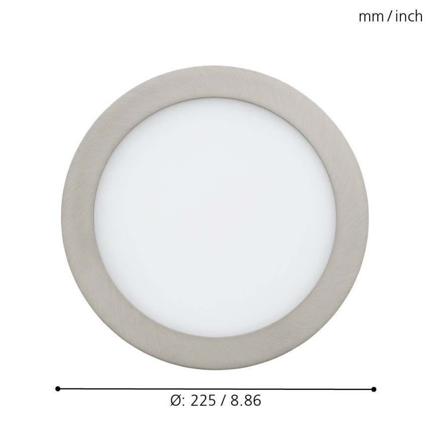 Eglo 33317 - LED RGBW dimmbares Einbau-Downlight FUEVA-C LED/15,6W/230V 2700-6500K Ø 22,5 cm