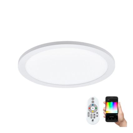 Eglo 33341 - LED RGBW dimmbare Deckenleuchte SARSINA-C LED/16W/230V 2700–6500K Ø 30 cm + Fernbedienung