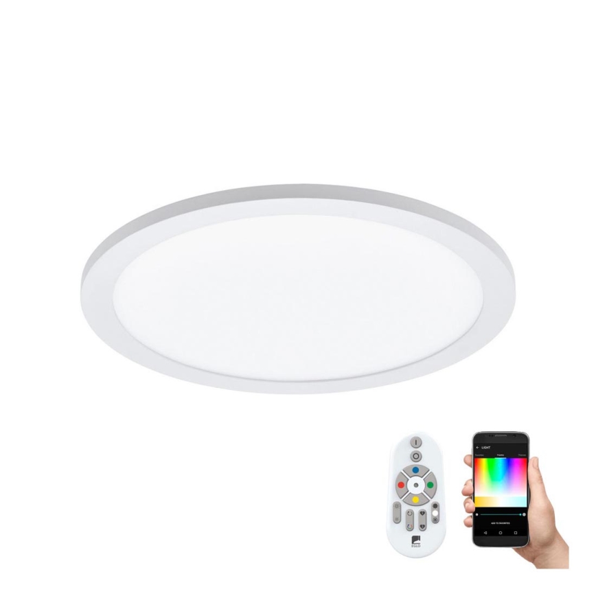 Eglo 33341 - LED RGBW dimmbare Deckenleuchte SARSINA-C LED/16W/230V 2700–6500K Ø 30 cm + Fernbedienung