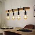 Eglo 33378 - LED-Hängeleuchte TOWNSHEND 4xE27/4W/230V 2200K beige/schwarz