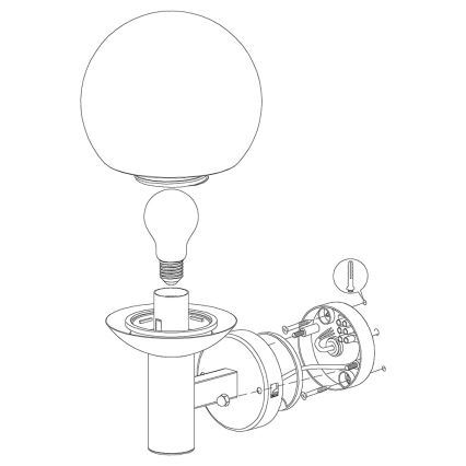 Eglo 33564 - LED-Außenwandleuchte NISIA-C LED/9W/230V IP44
