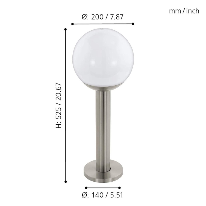 Eglo 33565 - LED-dimmbare Außenleuchte NISIA-C 1xE27/9W/230V 525 mm IP44