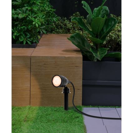 Eglo 33579 - LED RGBW Außenleuchte NEMA-C 1xGU10/5W/230V IP44 schwarz