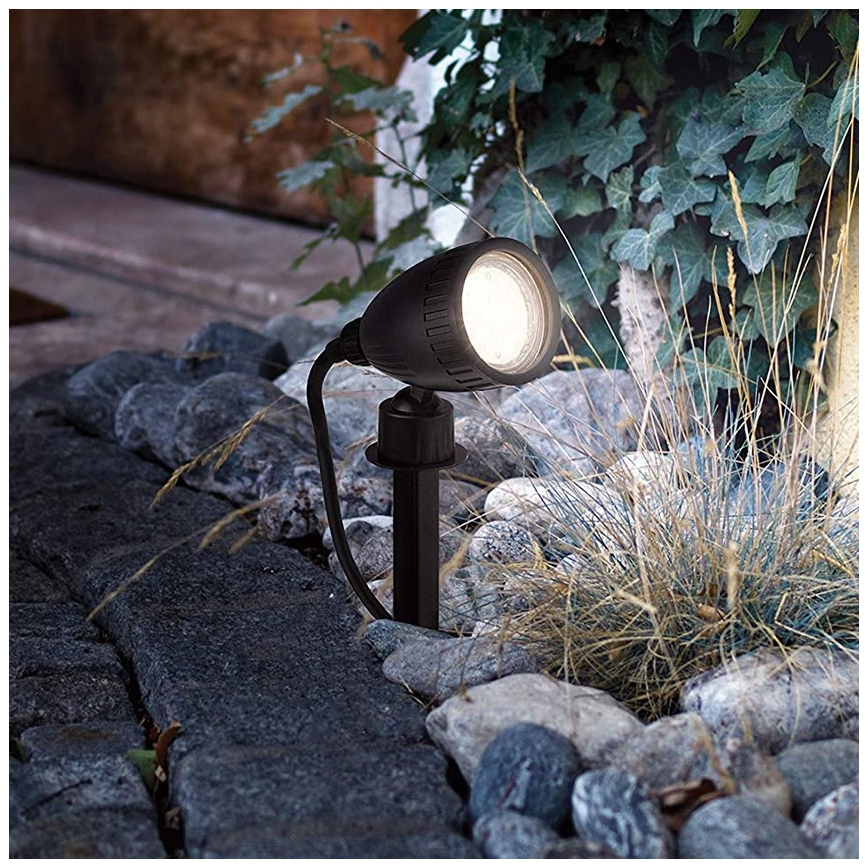 Eglo 33579 - LED RGBW Außenleuchte NEMA-C 1xGU10/5W/230V IP44 schwarz