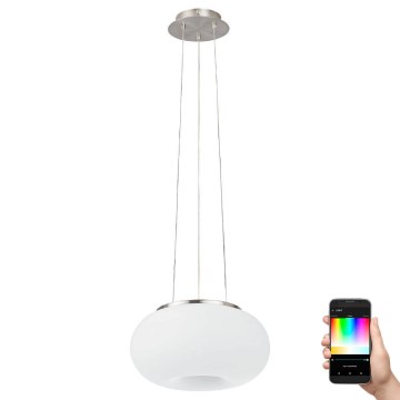 Eglo 33766 - LED RGBW dimmbare Pendelleuchte an Seil OPTICA-C LED/22W/230V 2700-6500K Ø 37,5 cm