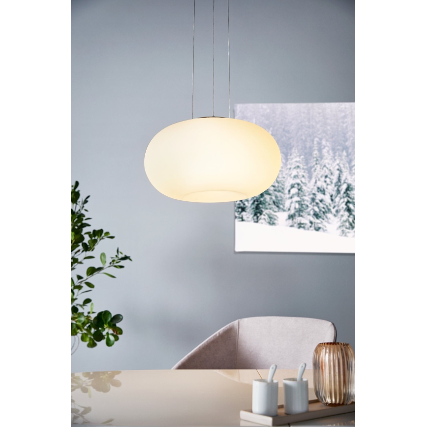 Eglo 33766 - LED RGBW dimmbare Pendelleuchte an Seil OPTICA-C LED/22W/230V 2700-6500K Ø 37,5 cm