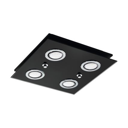 Eglo 33804 - LED-Deckenleuchte GRATTINO 4xGU10/2,8W/230V 3000K schwarz
