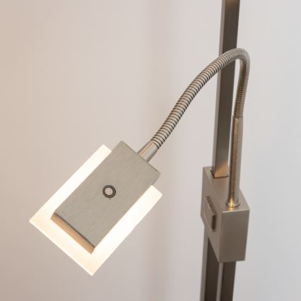 Eglo 33817 - Dimmbare LED-Stehleuchte mit Touch-Funktion SOLANO LED/30W/230V + LED/4W