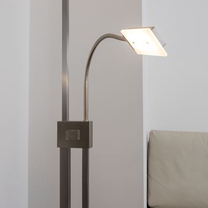 Eglo 33817 - Dimmbare LED-Stehleuchte mit Touch-Funktion SOLANO LED/30W/230V + LED/4W
