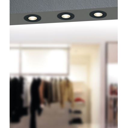 Eglo - Dimmbare LED-Einbauleuchte LED/6W/230V schwarz