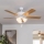 Eglo 35076 - Deckenventilator LAS PALMAS 3xE27/40W/230V braun