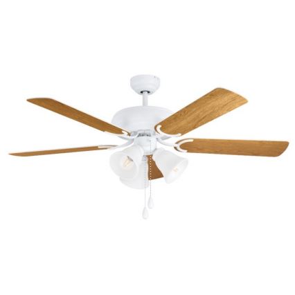 Eglo 35076 - Deckenventilator LAS PALMAS 3xE27/40W/230V braun