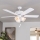 Eglo 35076 - Deckenventilator LAS PALMAS 3xE27/40W/230V weiß