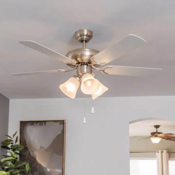 Eglo 35077 - Deckenventilator LAS PALMAS 3xE27/40W/230V grau