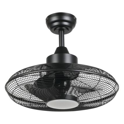 Eglo - LED-Deckenventilator, LED/15 W/230 V, 3000/4000/5000 K, Ø 53 cm, schwarz, inkl. Fernbedienung