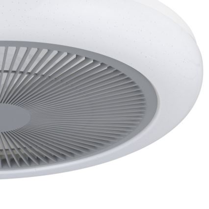 Eglo - Dimmbarer LED-Deckenventilator LED/25,5W/230V grau + Fernbedienung