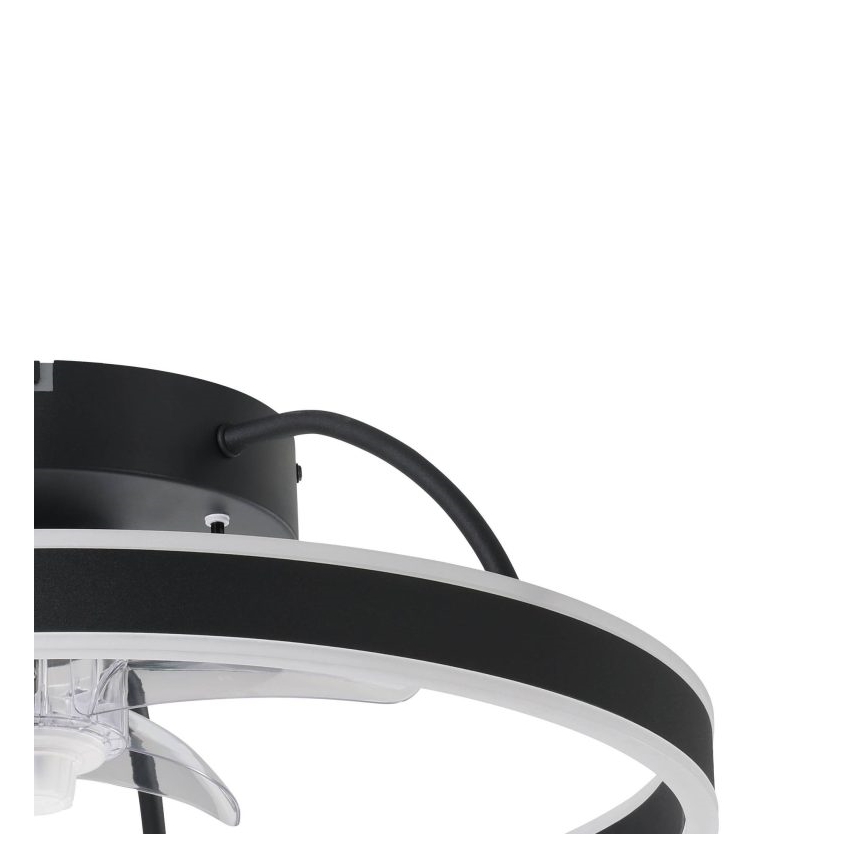 Eglo - LED RGBW dimmbarer Deckenventilator LED/36W/230V 3000-6500K schwarz + Fernbedienung