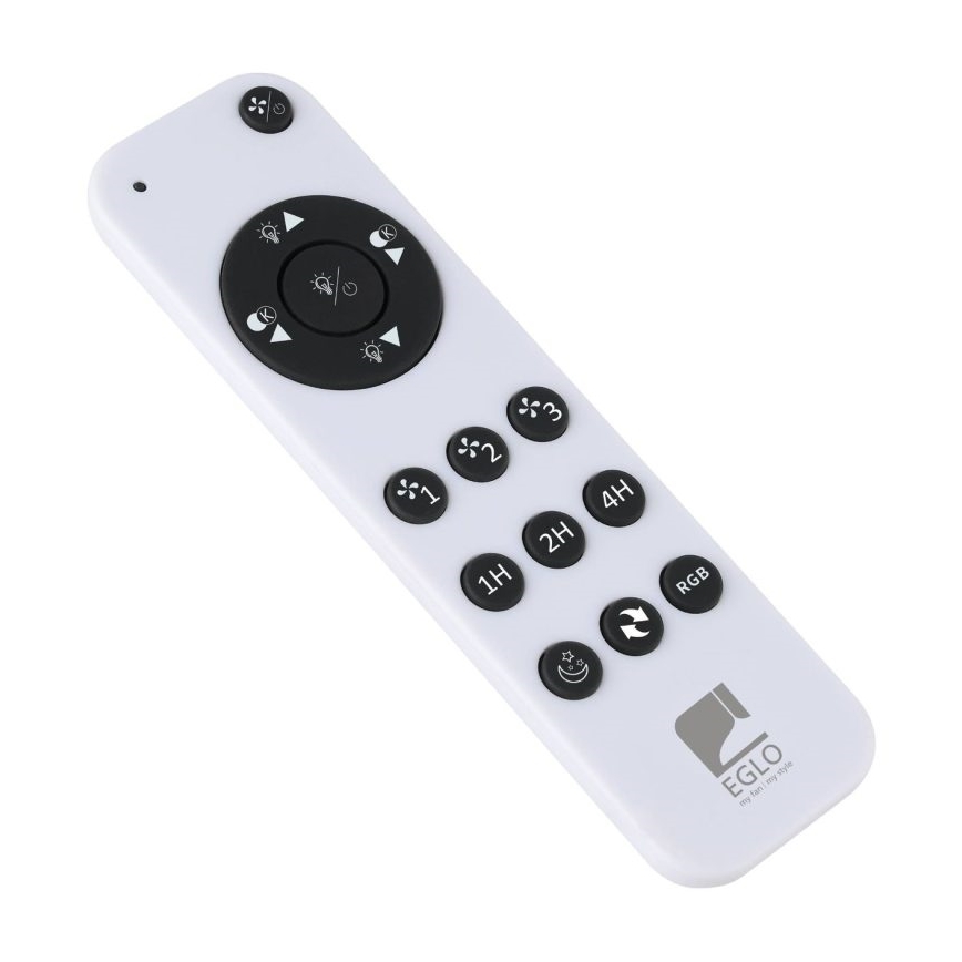 Eglo - LED RGBW dimmbarer Deckenventilator LED/36W/230V 3000-6500K schwarz + Fernbedienung