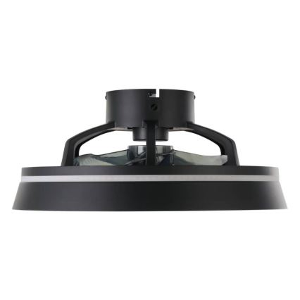 Eglo - LED RGBW dimmbarer Deckenventilator 3xLED/8,5W/230V+LED/6W 2700-6500K Ø 48 cm schwarz + Fernbedienung
