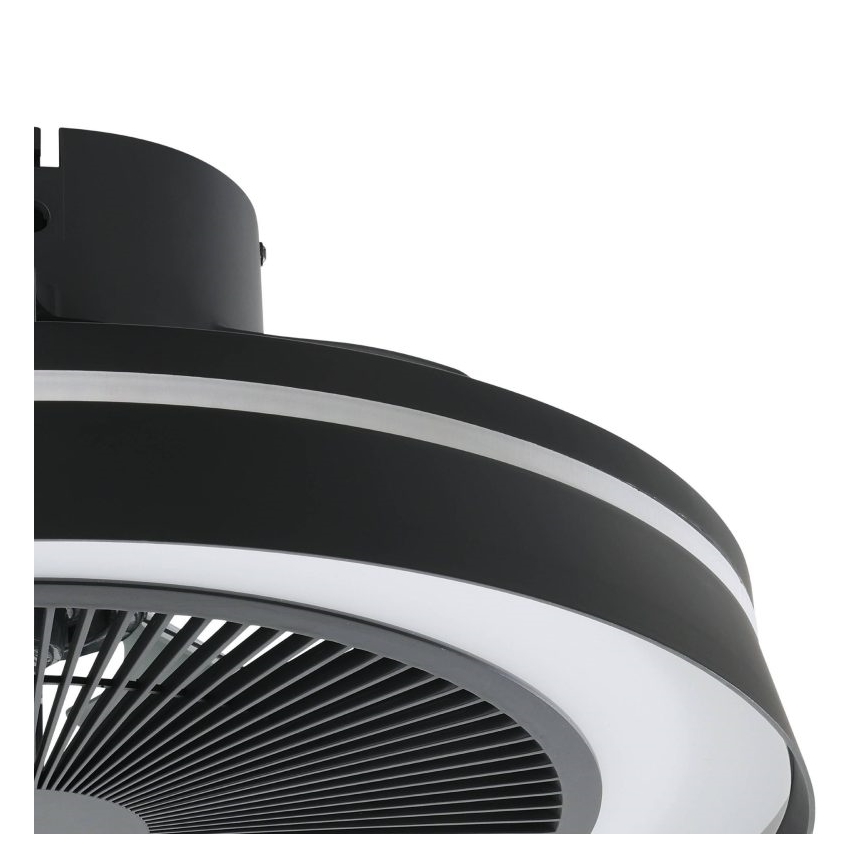 Eglo - LED RGBW dimmbarer Deckenventilator 3xLED/8,5W/230V+LED/6W 2700-6500K Ø 48 cm schwarz + Fernbedienung