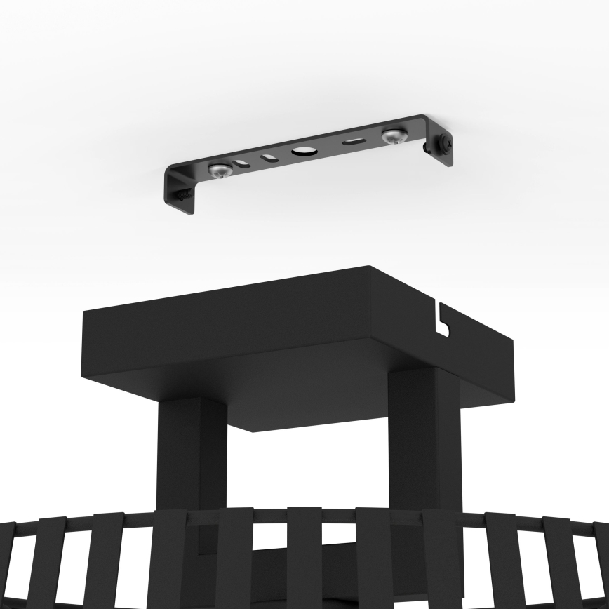 Eglo - Deckenleuchte 1xE27/40W/230V schwarz