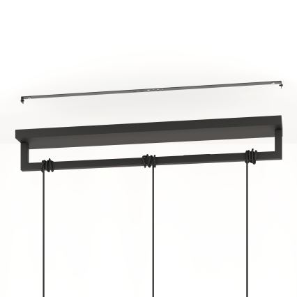 Eglo - Hängeleuchte 3xE27/40W/230V schwarz