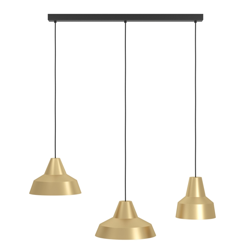 Eglo - Hängeleuchte 3xE27/40W/230V golden