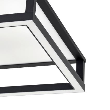 Eglo - Dimmbare LED-Deckenleuchte LED/29,4W/230V 2700-6500K schwarz + Fernbedienung