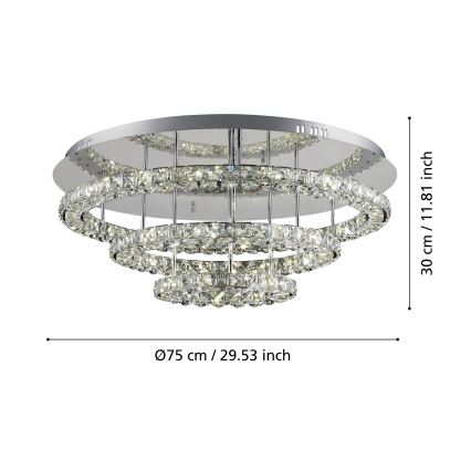 Eglo - LED-Deckenleuchte LED/61W/230V