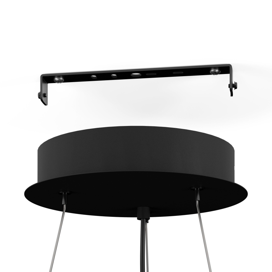 Eglo - Dimmbare LED-Hängeleuchte 3xLED/8W/230V + 3xLED/8,5W 3000K schwarz + Fernbedienung