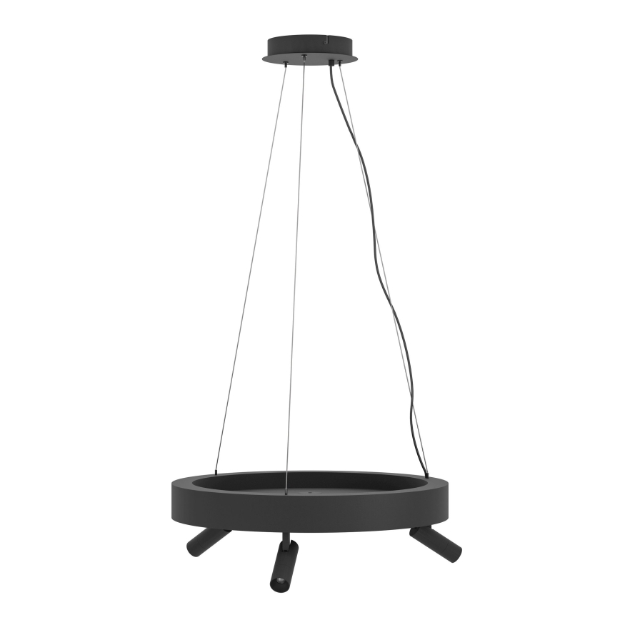 Eglo - Dimmbare LED-Hängeleuchte 3xLED/8W/230V + 3xLED/8,5W 3000K schwarz + Fernbedienung
