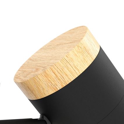 Eglo - LED-Stehleuchte 3xGU10/4,5W/230V 3000K schwarz/braun