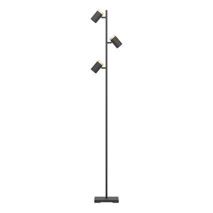 Eglo - LED-Stehleuchte 3xGU10/4,5W/230V 3000K schwarz/braun