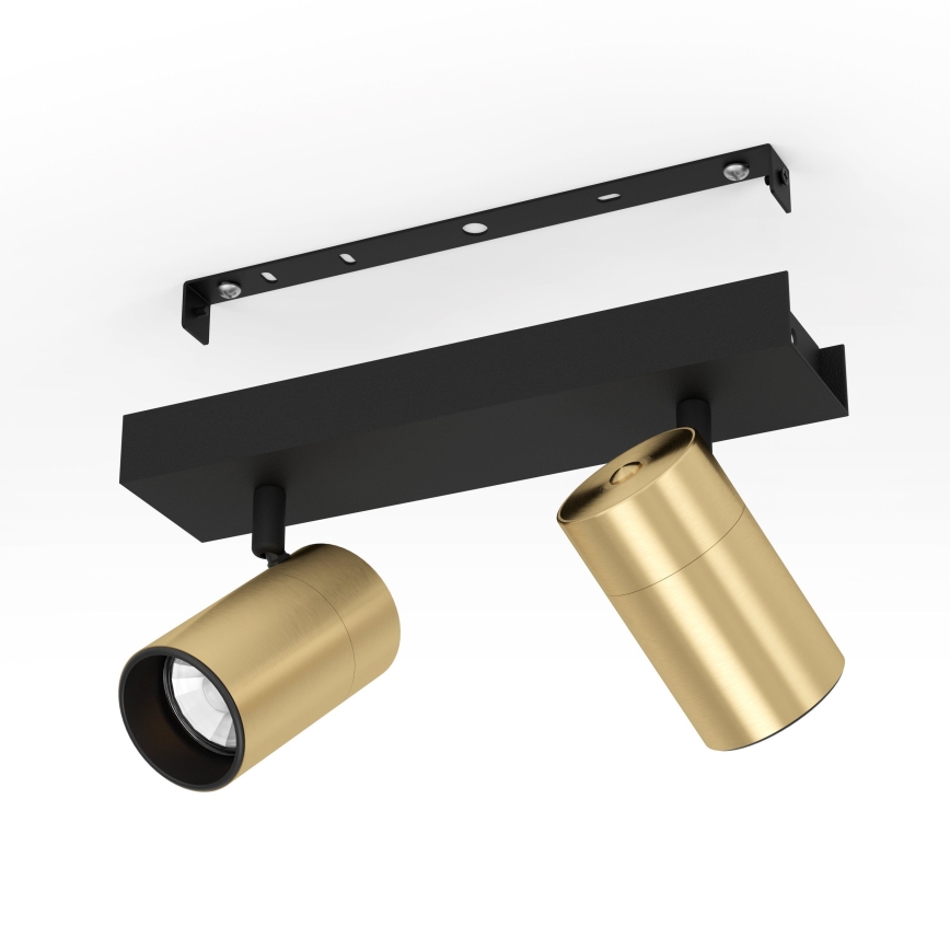 Eglo - LED-Strahler 2xGU10/4,5W/230V 3000K schwarz/golden