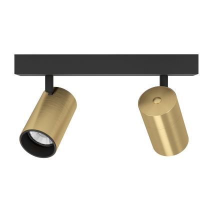 Eglo - LED-Strahler 2xGU10/4,5W/230V 3000K schwarz/golden