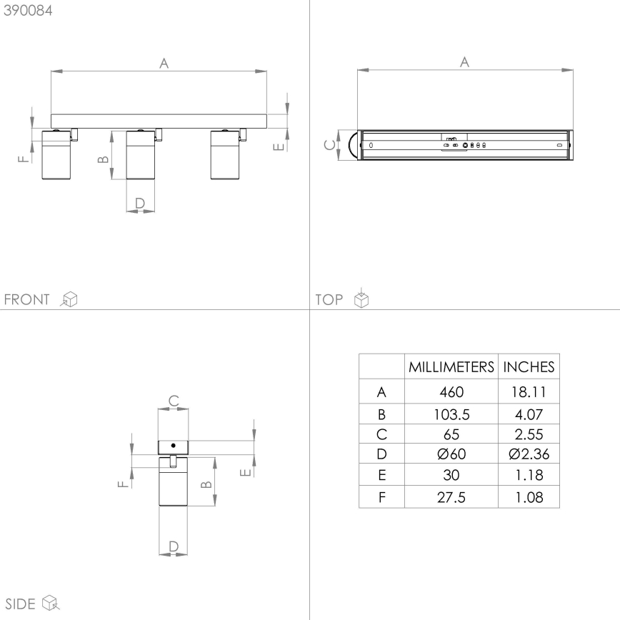 Eglo - LED-Strahler 3xGU10/4,5W/230V 3000K schwarz/golden