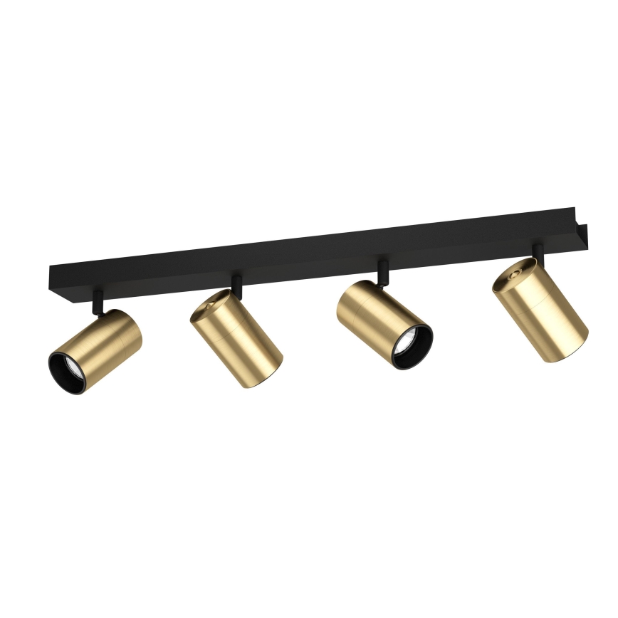 Eglo - LED-Strahler 4xGU10/4,5W/230V 3000K schwarz/golden