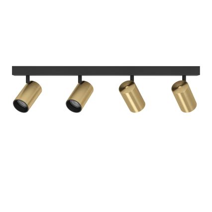 Eglo - LED-Strahler 4xGU10/4,5W/230V 3000K schwarz/golden