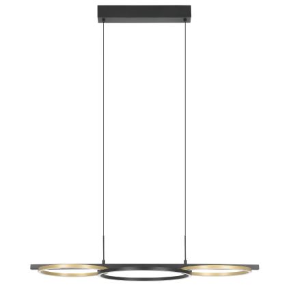 Eglo - Dimmbare LED-Hängeleuchte 2xLED/12,5W/230V + LED/15,5W 3000K schwarz