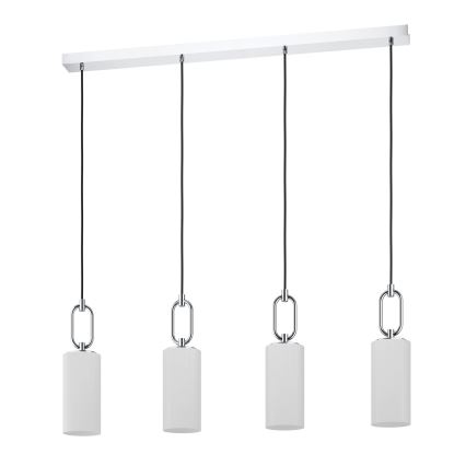 Eglo - Hängeleuchte 4xE27/40W/230V glänzendes Chrom