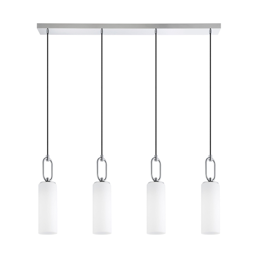 Eglo - Hängeleuchte 4xE27/40W/230V glänzendes Chrom