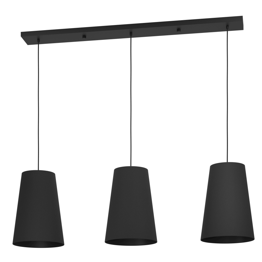 Eglo - Hängeleuchte 3xE27/40W/230V schwarz