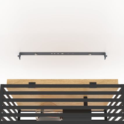 Eglo - Deckenleuchte 2xE27/40W/230V schwarz/braun