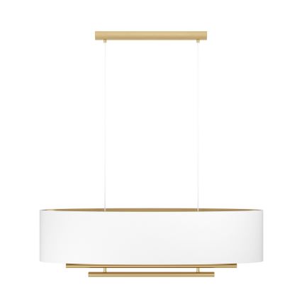 Eglo - Hängeleuchte 4xE27/40W/230V weiß/golden
