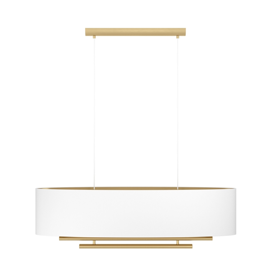 Eglo - Hängeleuchte 4xE27/40W/230V weiß/golden